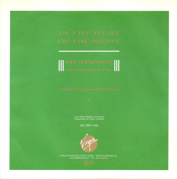 Cover zu Sandra - In The Heat Of The Night | 1985 | Vinyl, Stereo, 45 RPM, 7