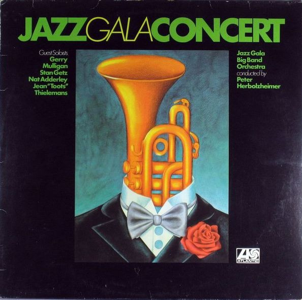 Bild Jazz Gala Big Band Orchestra conducted by Peter Herbolzheimer Guest Soloists Gerry Mulligan, Stan Getz, Nat Adderley, Toots Thielemans – Jazz Gala Concert | 1976 | Vinyl, LP, Album | Jazz Schallplatten Ankauf