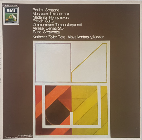 Bild Pierre Boulez, Olivier Messiaen, Bruno Maderna, Johannes G. Fritsch, Bernd Alois Zimmermann, Edgard Varèse, Luciano Berio – Sonatine/Le Merle Noir/Honey Rèves/Sul G/Tempus Loquendi/Density 2 Schallplatten Ankauf