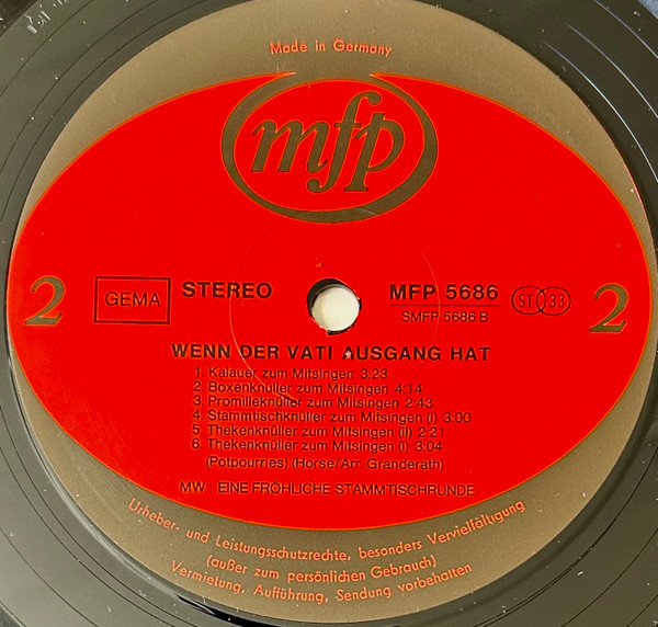 Cover zu Various - Wenn Der Vati Ausgang Hat | Vinyl | Folk, World, & Country | Germany