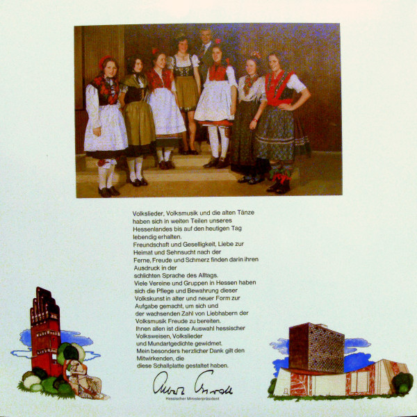 Cover zu Various - Singendes, Klingendes Hessenland Mit Heinz Schenk | Vinyl | Non-Music, Folk, World, & Country | Germany Schallplatten Ankauf