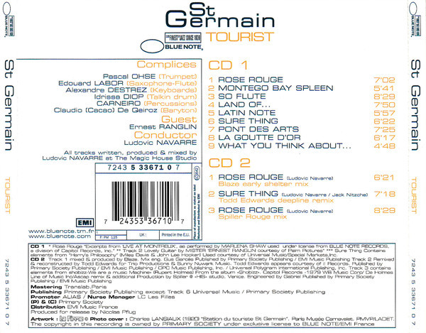 Cover zu St Germain - Tourist | Vinyl | Electronic, Jazz | Europe