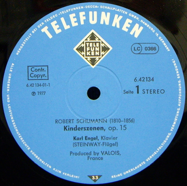 Cover zu Robert Schumann, Karl Engel - Kinderszenen, Op. 15 • Waldszenen, Op. 82 | Vinyl | Classical | Germany Schallplatten Ankauf