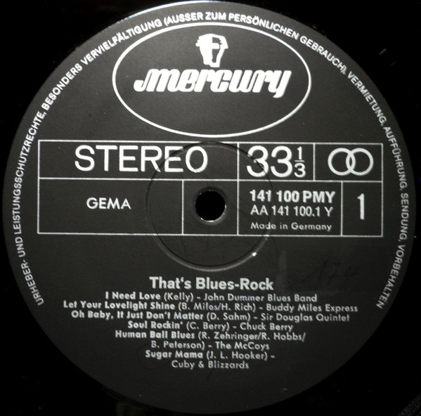 Cover zu Various - That's Blues-Rock | 1969 | Vinyl | Rock, Blues | Germany