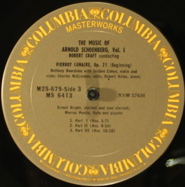 Cover zu Arnold Schoenberg - The Music Of Arnold Schoenberg - Volume One | Vinyl | Classical | US Schallplatten Ankauf