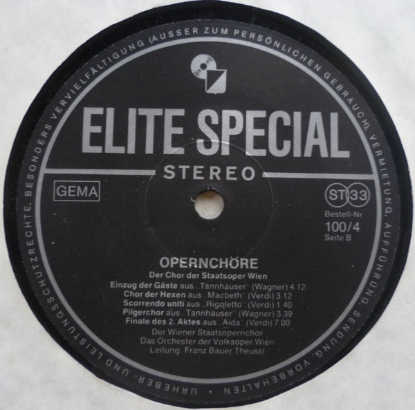 Cover zu Wiener Staatsopernchor - Opernchöre (47 Chöre Aus Der Welt Der Oper) | Vinyl | Classical | Germany