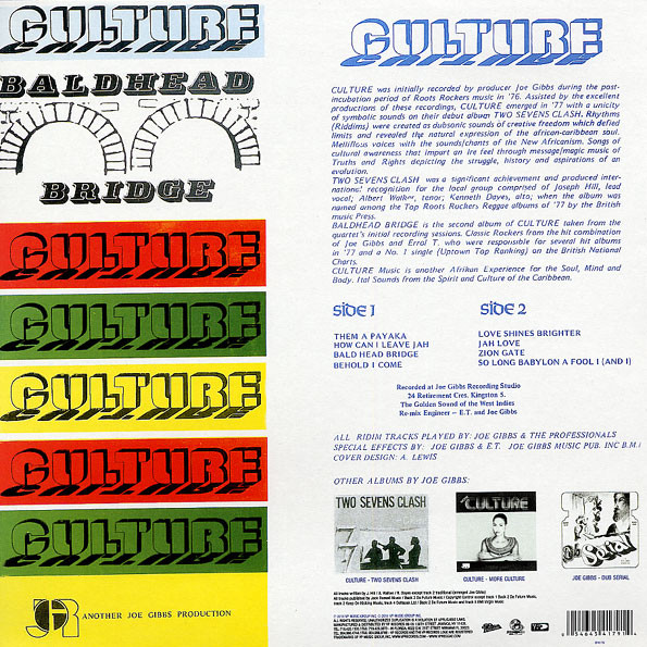 Cover zu Culture - Baldhead Bridge | 2011 | Vinyl | Reggae | US