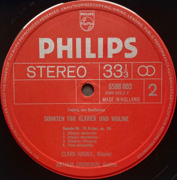 Cover zu Arthur Grumiaux, Clara Haskil, Ludwig van Beethoven - Sämtliche Sonaten Für Klavier Und Violine | 1974 | Vinyl | Classical | Europe