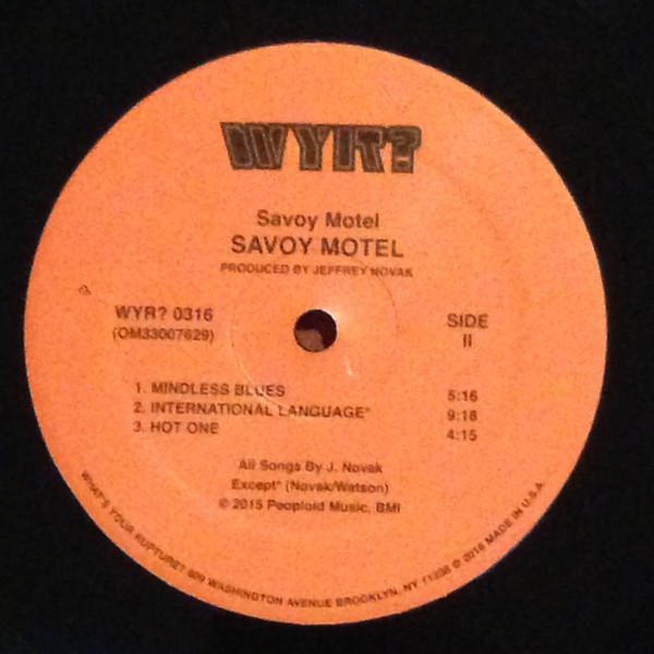 Cover zu Savoy Motel - Savoy Motel | 2016 | Vinyl | Rock, Pop | US
