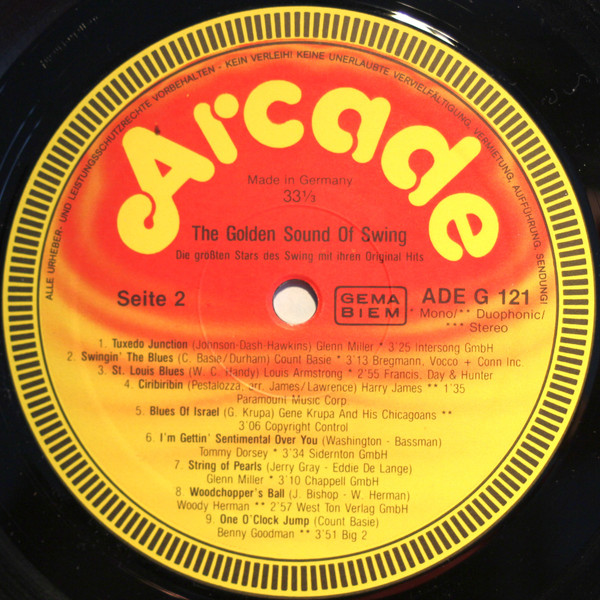 Cover zu Various - The Golden Sound Of Swing | 1980 | Vinyl | Jazz, Blues | Europe