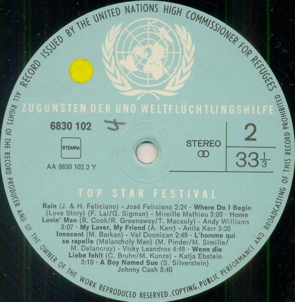 Cover zu Various - Top Star Festival | Vinyl | Rock, Latin, Funk / Soul, Pop, Folk, World, & Country | Germany Schallplatten Ankauf