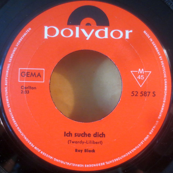 Cover zu Roy Black - Ganz In Weiss | 1967 | Vinyl | Pop | Germany Schallplatten Ankauf