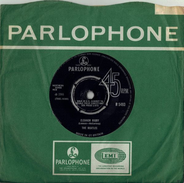 Cover zu The Beatles - Eleanor Rigby / Yellow Submarine | 1966 | Vinyl | Rock, Children's | UK Schallplatten Ankauf