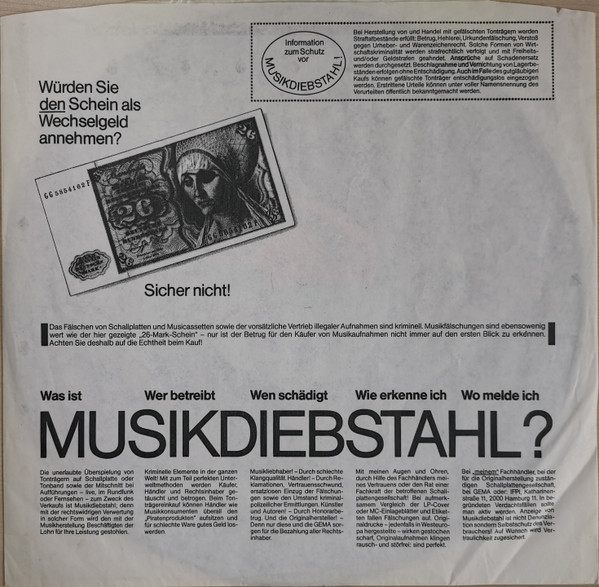 Cover zu BAP - Für Usszeschnigge! | 1981 | Vinyl | Rock | Europe