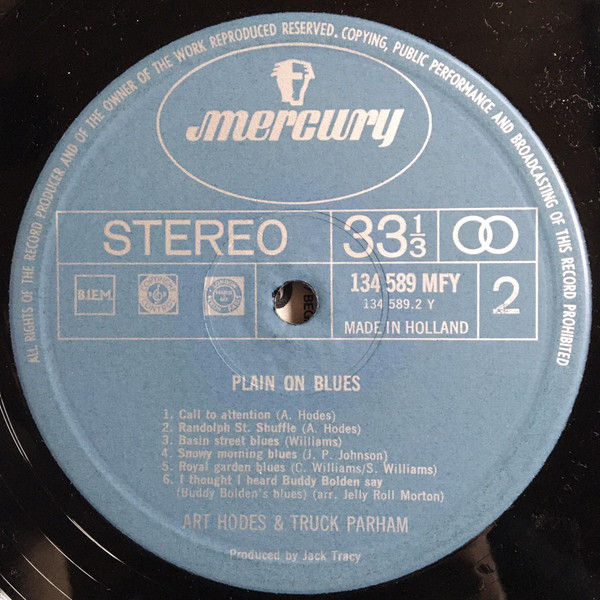 Cover zu Art Hodes & Truck Parham - Plain Old Blues | Vinyl | Jazz | UK