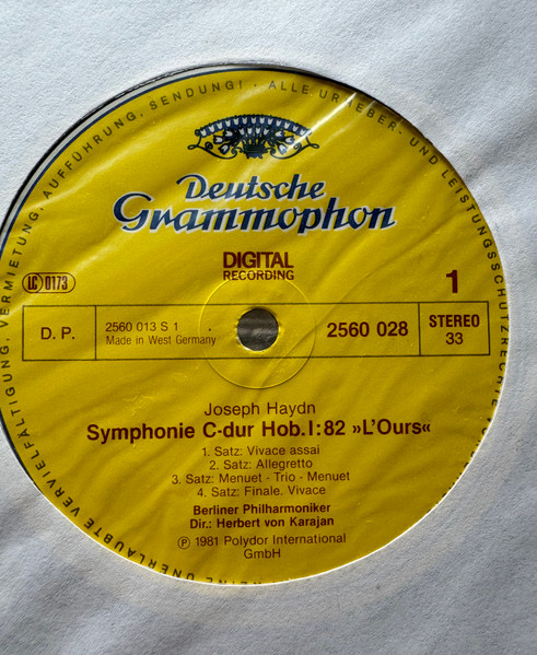 Cover zu Berliner Philharmoniker, Herbert von Karajan - Karajan-Edition 100 Meisterwerke - Haydn: Symphonien Nr.82 & 85 | 1981 | Vinyl | Classical | Germany