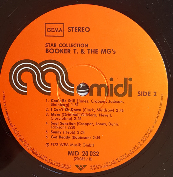 Cover zu Booker T & The MG's - Star-Collection | Vinyl | Funk / Soul | Germany