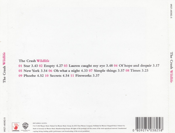 Cover zu The Crash - Wildlife | 2002 | Vinyl | Electronic, Rock | Finland