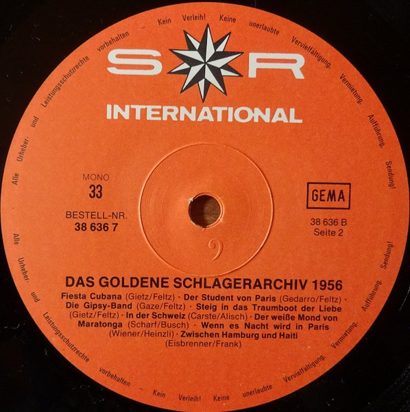 Cover zu Various - Das Goldene Schlager-Archiv - Die Hits Des Jahres 1956 | 1983 | Vinyl | Pop | Germany