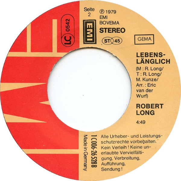 Cover zu Robert Long - Wenn Man Mich Mal Fragen Würde | 1979 | Vinyl | Pop | Germany