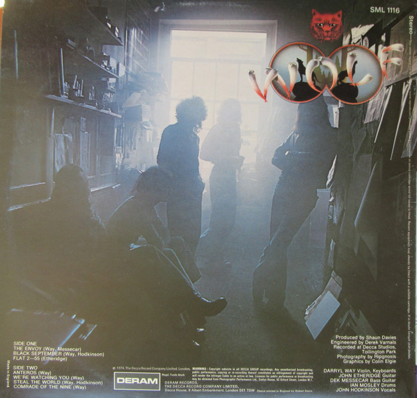 Cover zu Darryl Way's Wolf - Night Music | 1974 | Vinyl | Rock | UK Schallplatten Ankauf