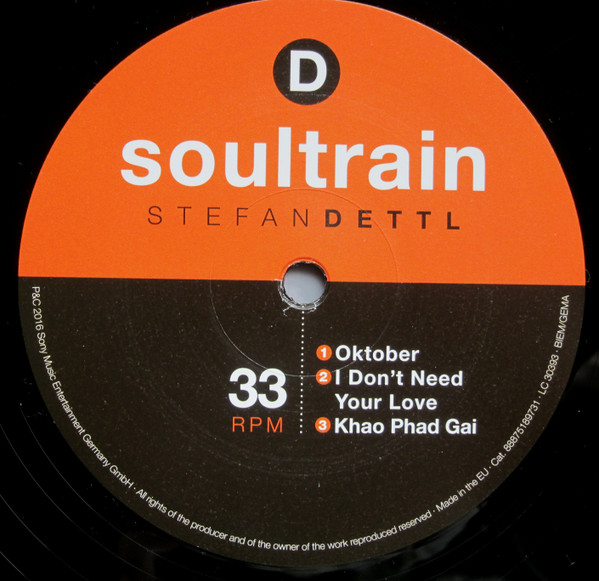 Cover zu Stefan Dettl - Soultrain | 2016 | Vinyl | Funk / Soul | Germany
