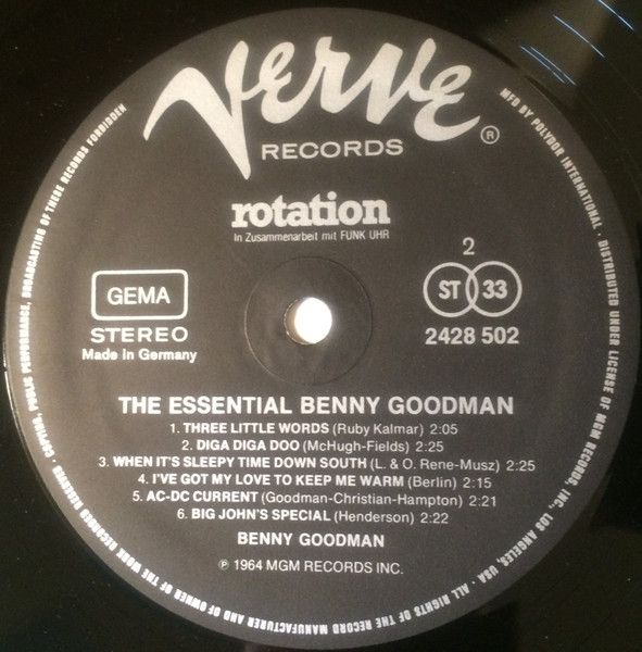 Cover zu Benny Goodman - The Essential Benny Goodman | Vinyl | Jazz | Germany Schallplatten Ankauf