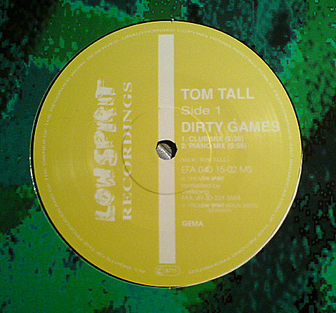 Cover zu Tom Tall - Dirty Games | 1990 | Vinyl | Electronic | Germany Schallplatten Ankauf