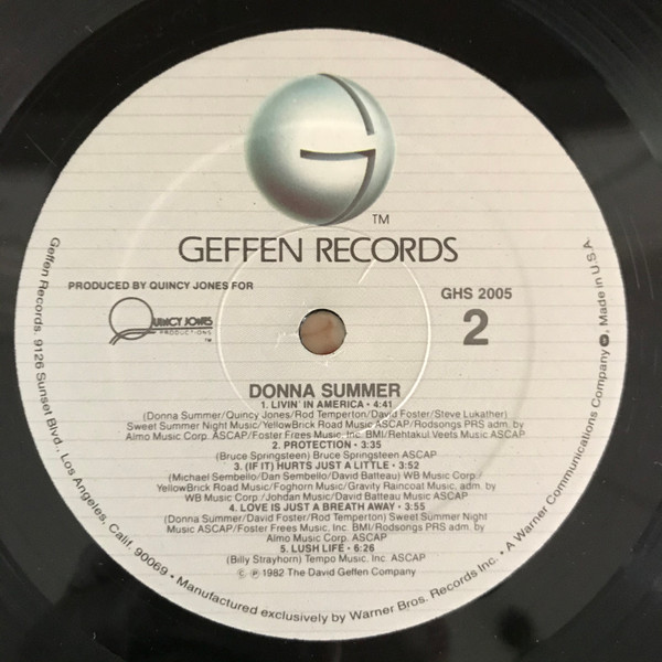 Cover zu Donna Summer - Donna Summer | 1982 | Vinyl, LP, Album | Funk / Soul | US