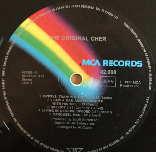 Cover zu Cher - The Original Cher | 1977 | Vinyl | Rock, Pop | Germany Schallplatten Ankauf