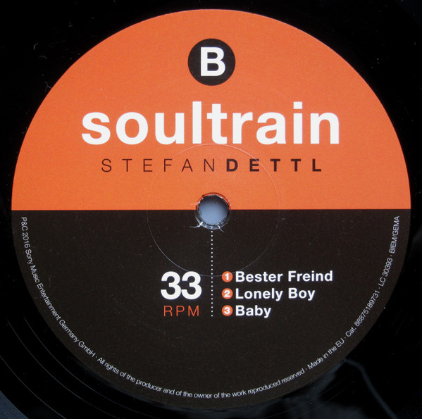 Cover zu Stefan Dettl - Soultrain | 2016 | Vinyl | Funk / Soul | Germany