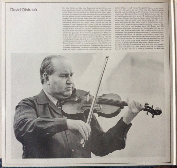 Cover zu David Oistrach - In Memoriam Die Grossen Violinkonzerte | Vinyl | Classical | Germany Schallplatten Ankauf