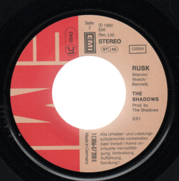 Cover zu The Shadows - Riders In The Sky | 1980 | Vinyl | Pop | Germany