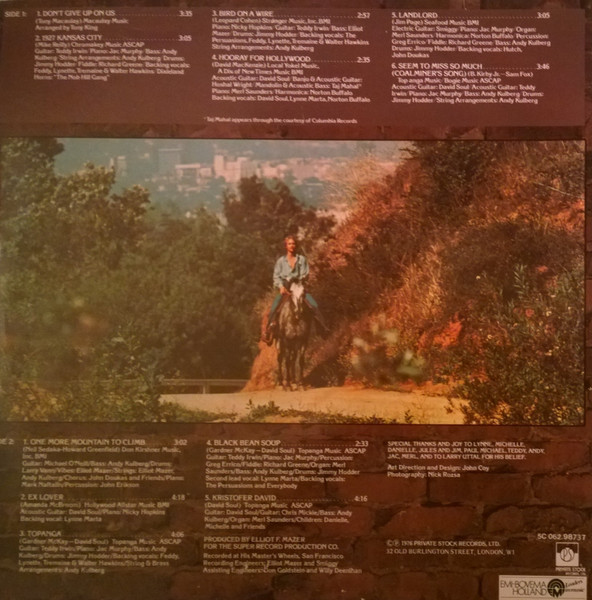 Cover zu David Soul - David Soul | 1977 | Vinyl, LP, Album, Stereo | Rock | Netherlands Schallplatten Ankauf