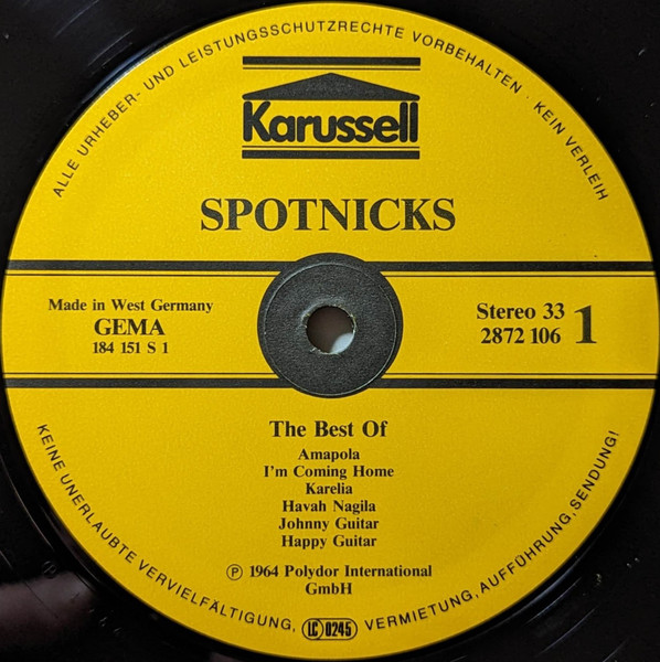 Cover zu The Spotnicks - The Best Of | Vinyl | Rock, Pop | Germany