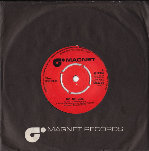 Cover zu Silver Convention - Tiger Baby / No, No, Joe | 1976 | Vinyl | Funk / Soul, Pop | UK