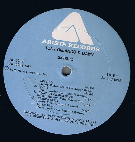 Cover zu Tony Orlando & Dawn - Skybird | 1975 | Vinyl | Rock | US