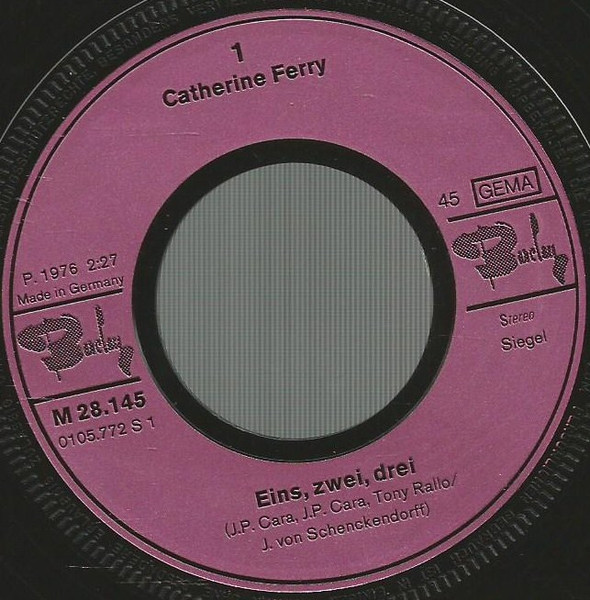 Cover zu Catherine Ferry - Eins, Zwei, Drei | 1976 | Vinyl | Pop | Germany