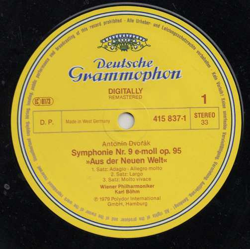 Cover zu Antonín Dvořák - Wiener Philharmoniker, Karl Böhm, Symphonie-Orchester Des Bayerischen Rundfunks, Rafael Kubelik - Symphonie Nr.9 »Aus Der Neuen Welt« / Symphonische Variationen | 1986 | Vinyl | Classical | Germany