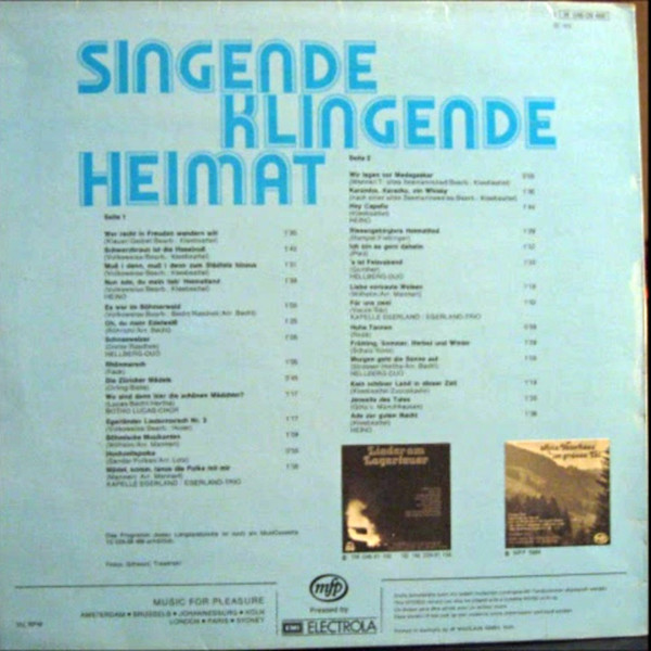Cover zu Various - Singende Klingende Heimat | 1972 | Vinyl | Folk, World, & Country | Germany Schallplatten Ankauf