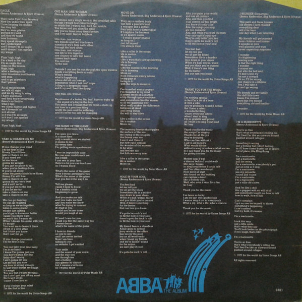 Cover zu ABBA - The Album | 1977 | Vinyl, LP, Album | Electronic, Rock, Pop | Netherlands