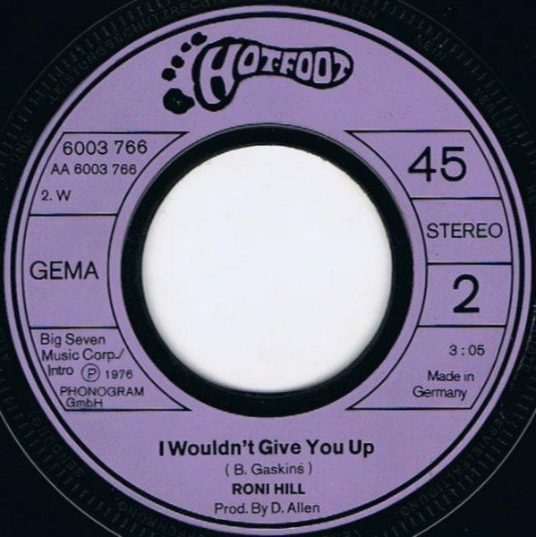 Cover zu Roni Hill - You Keep Me Hanging On / Stop! In The Name Of Love | 1976 | Vinyl | Funk / Soul | Germany