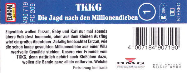 Cover zu Stefan Wolf - TKKG 1 - Die Jagd Nach Den Millionendieben | Vinyl | Non-Music | Germany
