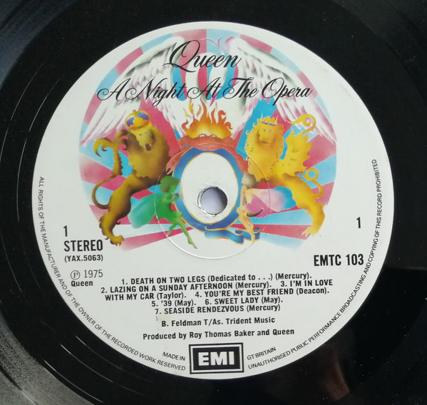 Cover zu Queen - A Night At The Opera | 1975 | Vinyl | Rock | UK