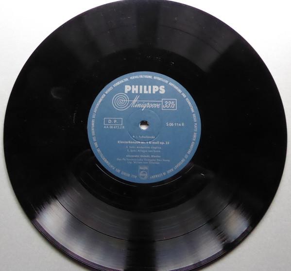 Cover zu Alexander Uninsky, The Hague Philharmonic, Willem Van Otterloo - P. I. Tschaikowsky, Klavierkonzert Nr.1 B-moll Op. 23 | 1956 | Vinyl | Classical | Germany