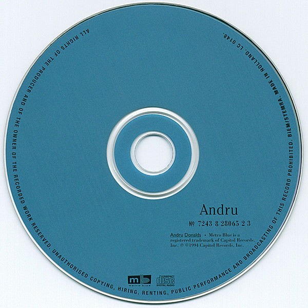Cover zu Andru Donalds - Andru Donalds | 1994 | Vinyl | Electronic, Reggae | Netherlands
