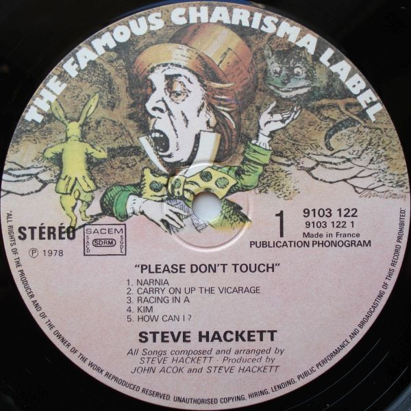 Cover zu Steve Hackett - Please Don't Touch! | 1978 | Vinyl | Rock | France