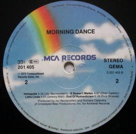 Cover zu Spyro Gyra - Morning Dance | 1980 | Vinyl | Jazz | Germany Schallplatten Ankauf