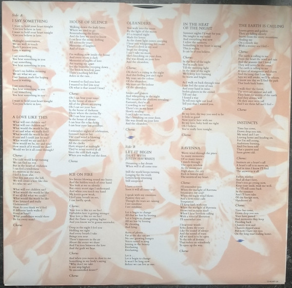 Cover zu Sally Oldfield - Instincts | 1988 | Vinyl | Pop, Folk, World, & Country | Europe Schallplatten Ankauf