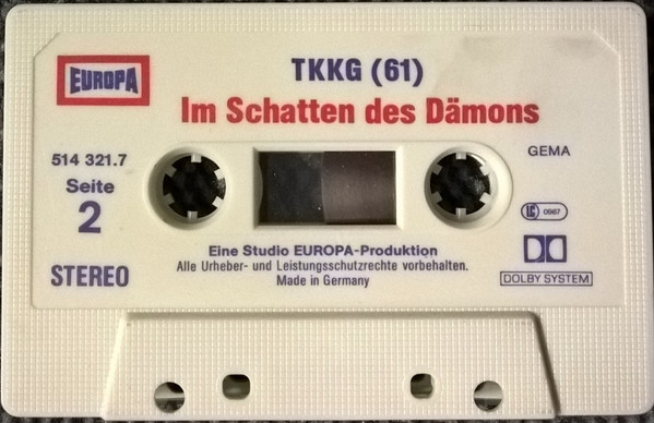 Cover zu Stefan Wolf - TKKG 61 - Im Schatten Des Dämons | 1988 | Vinyl | Non-Music, Children's | Germany
